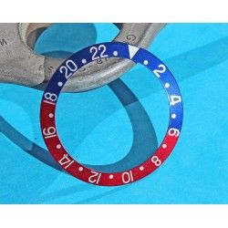 Vintage 1971 Rolex GMT Master 1675, 16750 Pepsi Blue & Red Faded color Bezel Watch Insert Part