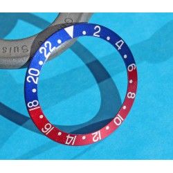 Vintage 1971 Rolex GMT Master 1675, 16750 Pepsi Blue & Red Faded color Bezel Watch Insert Part