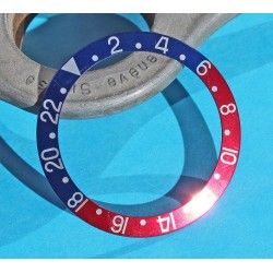 Vintage 1971 Rolex GMT Master 1675, 16750 Pepsi Blue & Red Faded color Bezel Watch Insert Part