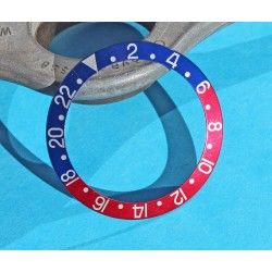 Vintage 1971 Rolex GMT Master 1675, 16750 Pepsi Blue & Red Faded color Bezel Watch Insert Part