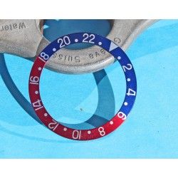 Vintage 1971 Rolex GMT Master 1675, 16750 Pepsi Blue & Red Faded color Bezel Watch Insert Part