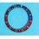 INSERT PEPSI ROUGE / BLEU DE MONTRES VINTAGES ROLEX GMT MASTER 1675, 16750, 16758, 16753 FAT FRONT