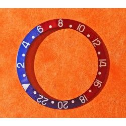 Vintage Rolex GMT Master 1675, 16750, 16753, 16758 Pepsi Blue & Red color Bezel Watch Insert Part