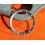VINTAGE BEZEL FADED BREITLING EMERGENCY INNER BEZEL INSERT WHITE NUMBERS Ø32mm