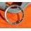 VINTAGE BEZEL FADED BREITLING EMERGENCY INNER BEZEL INSERT WHITE NUMBERS Ø32mm