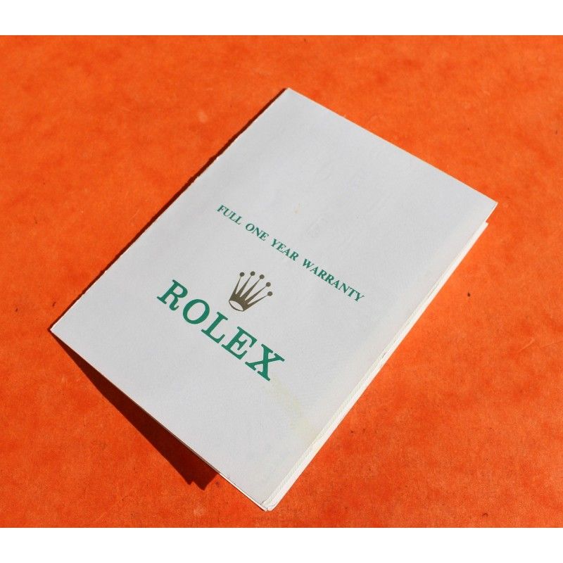 GENUINE 1995 ROLEX VINTAGE PAPER REGISTERED CERTIFICATE OYSTER ...