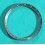 RARE AUTHENTIQUE DISQUE LUNETTE ANTHRACITE REGLE DE CALCULS MONTRES BREITLING Ø34mm