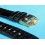 BRACELET MONTRE CUIR CROCODILE NOIR SIGNE ROLEX 17mm AVEC BOUCLE ARDILLON PLAQUE OR
