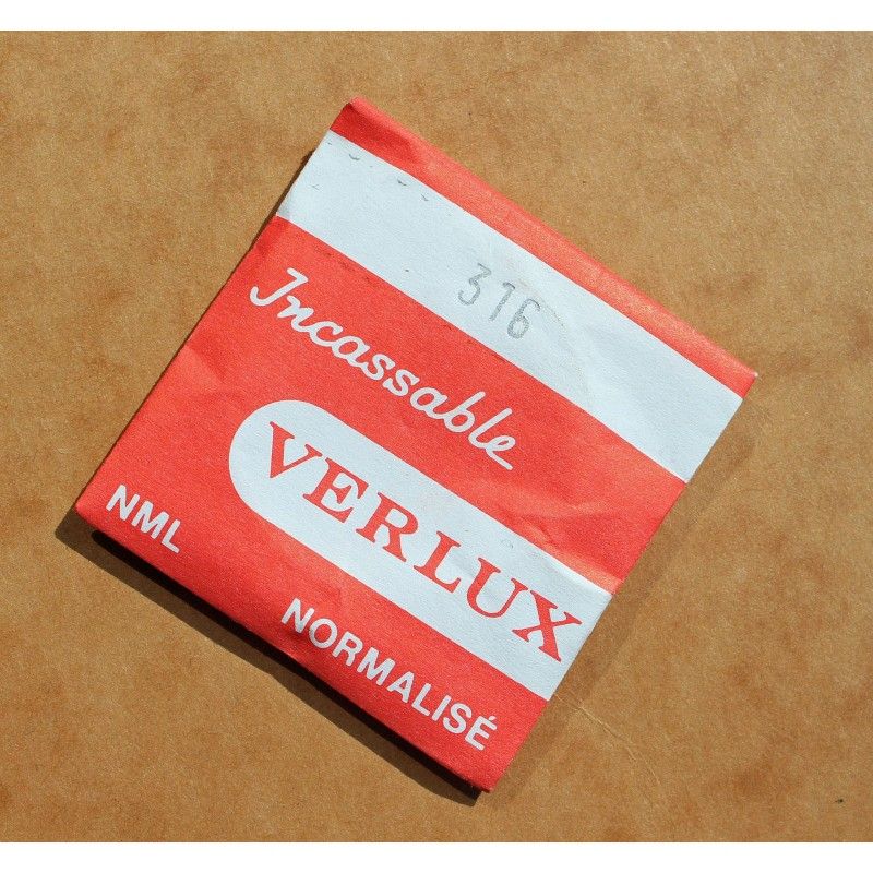 Verre De Montre VERLUX METALBLOC - Bague Acier 314mm De Diamètre - Plexi Neuf Pour Montres NOS