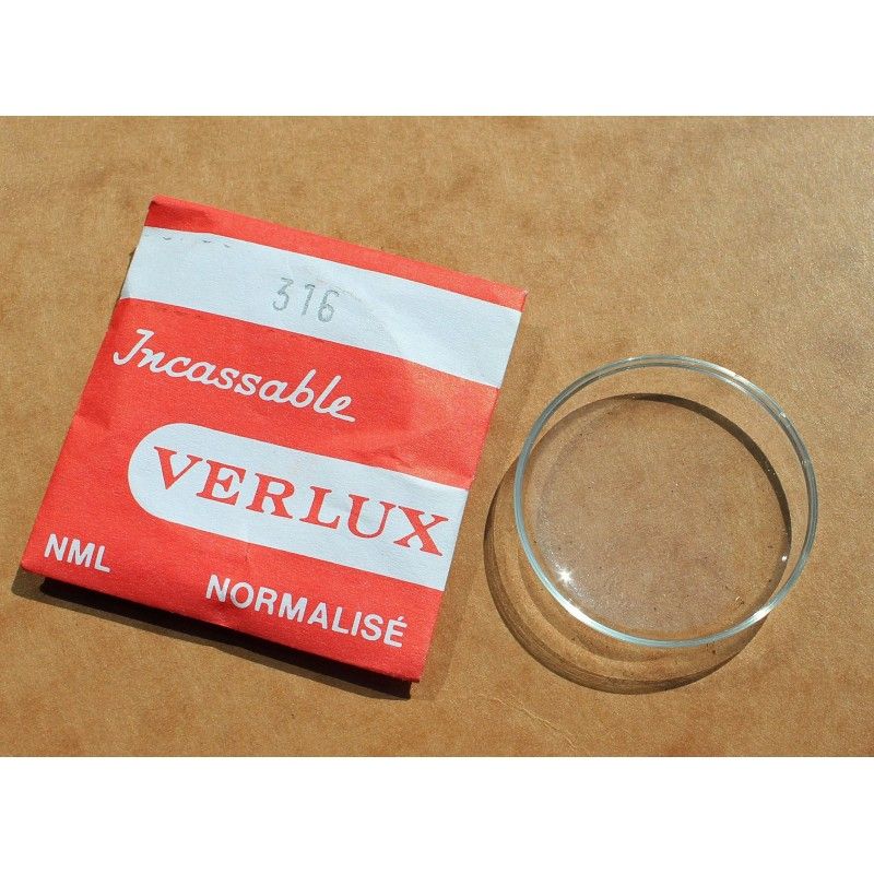 VERRE MONTRE NORMALISÉ 13.6 mm VERLUX TRANSPARENT VERRE MONTRE NORMALISÉ 13.6 mm VERLUX TRANSPARENT