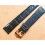 BRACELET MONTRE CUIR CROCODILE NOIR SIGNE ROLEX 17mm AVEC BOUCLE ARDILLON PLAQUE OR