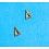 Rolex Triangle Gold 18kt batons applied parts Rolex dials Submariner & GMT 16753, 16758, 1680/8, 16808