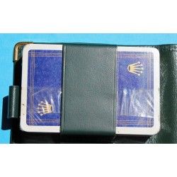 Rolex Rare jeu de cartes Bridges et son étui en cuir avec stylo