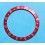 TRES RARE ROLEX FAT FONT INSERT ROUGE GRADUE DE LUNETTE MONTRES GMT MASTER II 16700, 16710, 16760 FAT LADY
