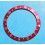 TRES RARE ROLEX FAT FONT INSERT ROUGE GRADUE DE LUNETTE MONTRES GMT MASTER II 16700, 16710, 16760 FAT LADY