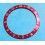 TRES RARE ROLEX FAT FONT INSERT ROUGE GRADUE DE LUNETTE MONTRES GMT MASTER II 16700, 16710, 16760 FAT LADY