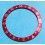 TRES RARE ROLEX FAT FONT INSERT ROUGE GRADUE DE LUNETTE MONTRES GMT MASTER II 16700, 16710, 16760 FAT LADY