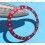 TRES RARE ROLEX FAT FONT INSERT ROUGE GRADUE DE LUNETTE MONTRES GMT MASTER II 16700, 16710, 16760 FAT LADY