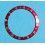 Amazing Medium Dark Red Tudor WATCH BEZEL INSERT 75090, 75190 Midsized Ø34mm