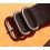 BLACK ZULU STRAP Nylon 20mm NATO WATCH BAND Strap Military G-10 BREITLING, IWC, ZENITH, PATEK, TAG HEUER, OMEGA