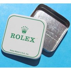 Rolex vintage Mini boite Rolex USA blanche et verte accessoires montres cadrans,aiguilles,liens,fermoirs,couronnes