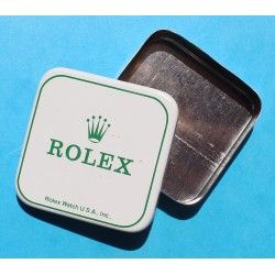 Rolex vintage Mini boite Rolex USA blanche et verte accessoires montres cadrans,aiguilles,liens,fermoirs,couronnes