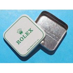 Rolex vintage Mini boite Rolex USA blanche et verte accessoires montres cadrans,aiguilles,liens,fermoirs,couronnes