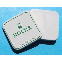Rolex vintage Mini boite Rolex USA blanche et verte accessoires montres cadrans,aiguilles,liens,fermoirs,couronnes