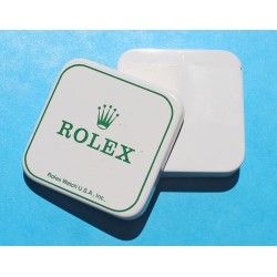 Rolex vintage Mini boite Rolex USA blanche et verte accessoires montres cadrans,aiguilles,liens,fermoirs,couronnes