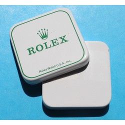Rolex vintage Mini boite Rolex USA blanche et verte accessoires montres cadrans,aiguilles,liens,fermoirs,couronnes