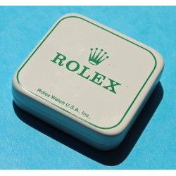 Rolex vintage Mini boite Rolex USA blanche et verte accessoires montres cadrans,aiguilles,liens,fermoirs,couronnes
