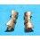 Rolex 2x fixages "29" 17mm, embouts, endlinks, fixations bracelet jubilée or 18 carats montres