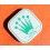 Vintage 50's Rolex Big logo Watch Part White & green Tin Box Display Metallic Container Rolex Watch USA Inc