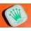 Vintage 50's Rolex Big logo Watch Part White & green Tin Box Display Metallic Container Rolex Watch USA Inc