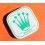 Vintage 50's Rolex Big logo Watch Part White & green Tin Box Display Metallic Container Rolex Watch USA Inc