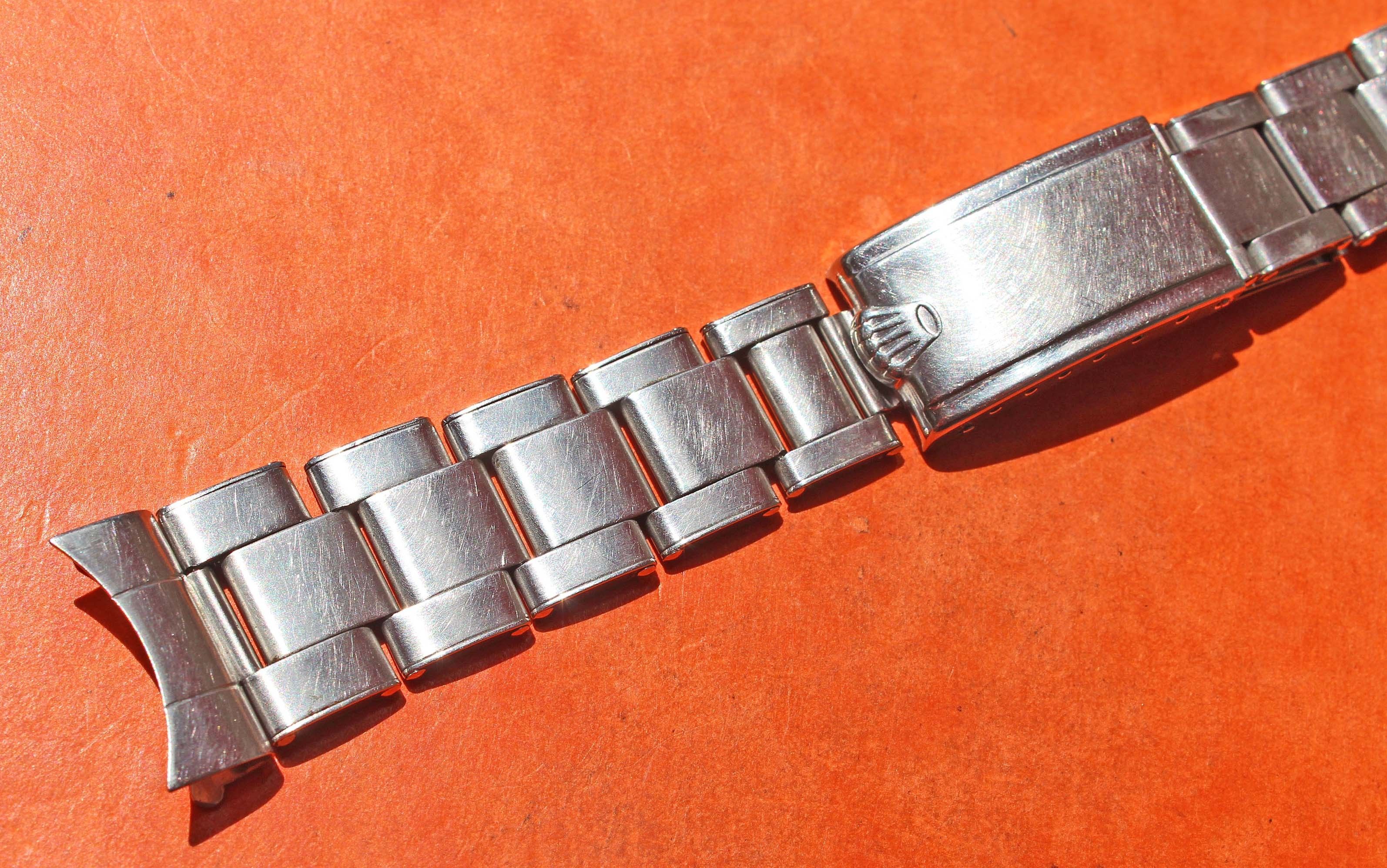 ♛Rolex Rare 1958 Vintage Big Logo Rivets 20mm Bracelet 7206, 58 ...