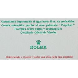 CARTE DE VISITE ROLEX "With the compliments of" Rolex Awards for Enterprise GOODIES, ACCESSOIRES MONTRES