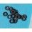 GENUINES NOS ROLEX BLACK Flat Crown Gaskets watch Submariner & Sea-Dweller Ref 24-700