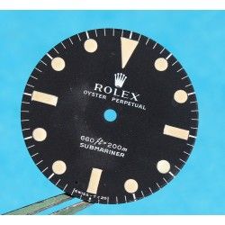 Rolex Genuine 5513 Submariner mat vintage Tritium Watch Dial 2 LINE Feet first Cal 1520, 1530