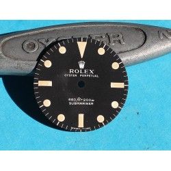 Rolex Genuine 5513 Submariner mat vintage Tritium Watch Dial 2 LINE Feet first Cal 1520, 1530