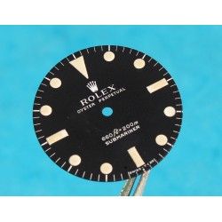 Rolex Genuine 5513 Submariner mat vintage Tritium Watch Dial 2 LINE Feet first Cal 1520, 1530