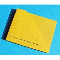 BREITLING YELLOW STORAGE BOX WATCH DOCUMENTS - PAPERS -GUARANTEE