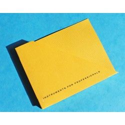 BREITLING YELLOW STORAGE BOX WATCH DOCUMENTS - PAPERS -GUARANTEE