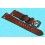 ??? BRACELET MONTRES COW BOY HORWEEN SHELL CUIR CORDOVAN ULTRA FIN 20mm COULEUR MARRON CHOCOLAT ???