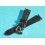 ??? BRACELET MONTRES COW BOY HORWEEN SHELL CUIR CORDOVAN ULTRA FIN 20mm COULEUR NOIRE ???