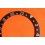 ROLEX VINTAGE FAT FONT INSERT NOIR GRADUE DE LUNETTE MONTRES GMT MASTER II 16700, 16710, 16760 FAT LADY
