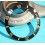 ROLEX INSERT LUNETTE NOIRE MONTRES SUBMARINER DATE 16613, 16618, 16803, 16808 PERLE LUMINOVA
