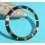 ROLEX INSERT LUNETTE NOIRE MONTRES SUBMARINER DATE 16613, 16618, 16803, 16808 PERLE LUMINOVA
