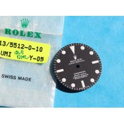 Cadran Rolex 5512 -4 lignes -Submariner mat vintage Luminova NEUF 