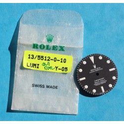 Cadran Rolex 5512 -4 lignes -Submariner mat vintage Luminova NEUF 